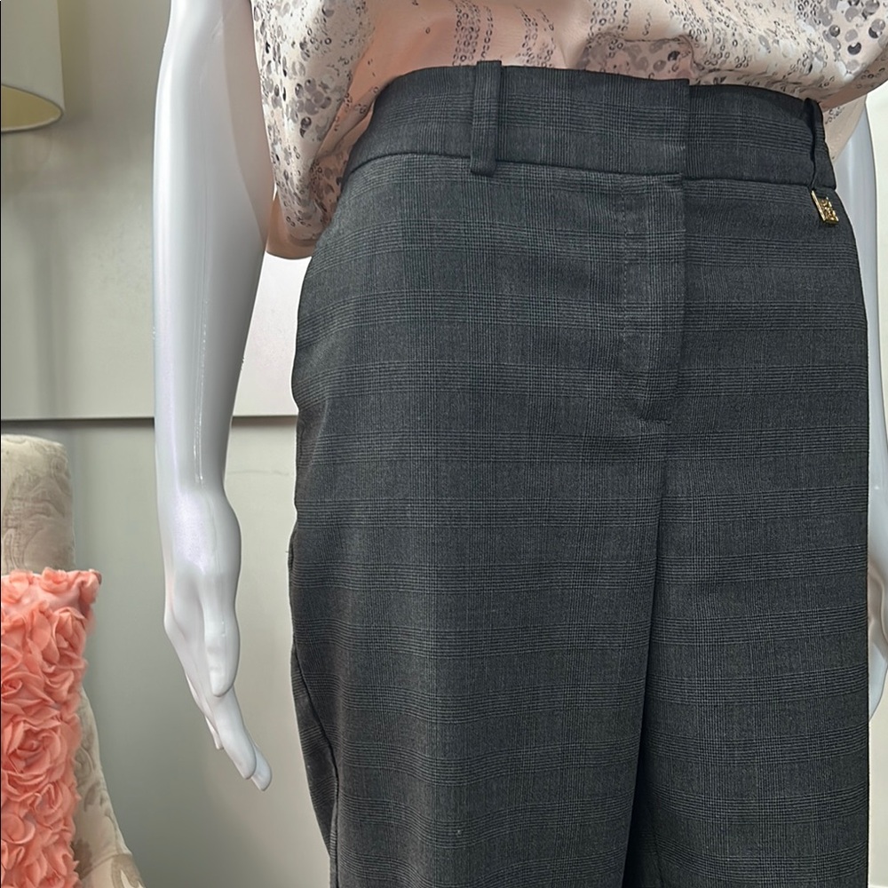 Anne Klein Charcoal Gray Trousers